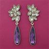 Indo Western Long Earring with Mehndi Plating