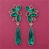 Indo Western Long Earring with Mehndi Plating