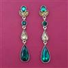 Indo Western Long Earring with Mehndi Plating