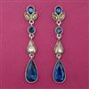 Indo Western Long Earring with Mehndi Plating