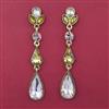 Indo Western Long Earring with Mehndi Plating