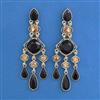 Indo Western Long Earring with Mehndi Plating