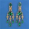Indo Western Long Earring with Mehndi Plating