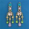 Indo Western Long Earring with Mehndi Plating