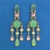 Indo Western Long Earring with Mehndi Plating