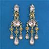 Indo Western Long Earring with Mehndi Plating
