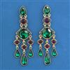 Indo Western Long Earring with Mehndi Plating