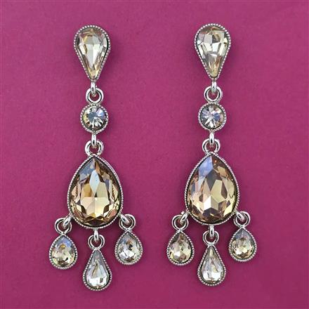 Indo Western Classic Earring with Mehndi Plating