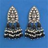 Indo Western Pearl Earring with Mehndi Plating