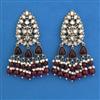 Indo Western Pearl Earring with Mehndi Plating