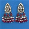 Indo Western Pearl Earring with Mehndi Plating