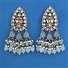 Indo Western Pearl Earring with Mehndi Plating
