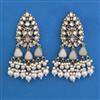 Indo Western Pearl Earring with Mehndi Plating