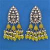 Indo Western Pearl Earring with Mehndi Plating