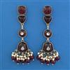 Indo Western Pearl Earring with Mehndi Plating