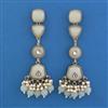Indo Western Pearl Earring with Mehndi Plating