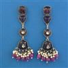 Indo Western Pearl Earring with Mehndi Plating