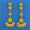 Indo Western Pearl Earring with Mehndi Plating