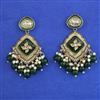 Indo Western Meenakari Earring with Mehndi Plating