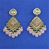 Indo Western Meenakari Earring with Mehndi Plating