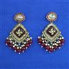 Indo Western Meenakari Earring with Mehndi Plating