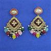 Indo Western Meenakari Earring with Mehndi Plating
