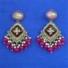 Indo Western Meenakari Earring with Mehndi Plating