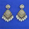 Indo Western Meenakari Earring with Mehndi Plating