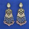 Indo Western Meenakari Earring with Mehndi Plating