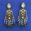 Indo Western Meenakari Earring with Mehndi Plating