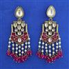 Indo Western Meenakari Earring with Mehndi Plating