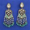 Indo Western Meenakari Earring with Mehndi Plating