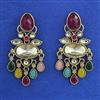 Indo Western Classic Earring with Mehndi Plating