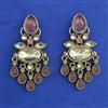Indo Western Classic Earring with Mehndi Plating
