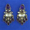 Indo Western Classic Earring with Mehndi Plating