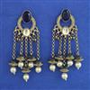 Indo Western Pearl Earring with Mehndi Plating