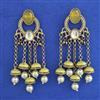 Indo Western Pearl Earring with Mehndi Plating