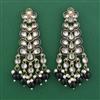 Indo Western Meenakari Earring with Mehndi Plating