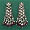 Indo Western Meenakari Earring with Mehndi Plating