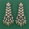 Indo Western Meenakari Earring with Mehndi Plating