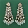 Indo Western Meenakari Earring with Mehndi Plating