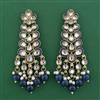 Indo Western Meenakari Earring with Mehndi Plating