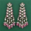 Indo Western Meenakari Earring with Mehndi Plating