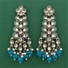Indo Western Meenakari Earring with Mehndi Plating