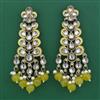 Indo Western Meenakari Earring with Mehndi Plating