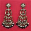 Indo Western Chand Earring with Mehndi Plating