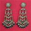Indo Western Chand Earring with Mehndi Plating