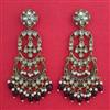 Indo Western Chand Earring with Mehndi Plating
