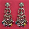 Indo Western Chand Earring with Mehndi Plating