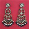 Indo Western Chand Earring with Mehndi Plating
